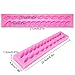 Silicone Fondant Twist Rope Molds, Fritter-Shaped, FineGood 2 Pack Sugar Paste Kitchen Tools Cake Decorating - Pink