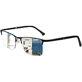 KISSOUL Photochromic Progressive Multifocus Reading Glasses Transition Sunglasses UV Readers Blue Light Blocking Multifocal 2.5x