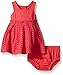 Calvin Klein Baby-Girls Jersey Spandex with Eyelet Piecing Dress and Panty