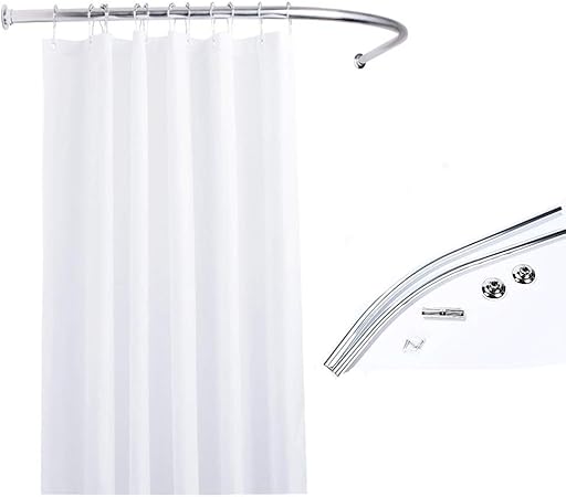 Amazon Com Wayneinc Shape Curved Shower Rod Aluminum Alloy For