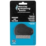 Master Grooming Tools Contoured Grip Flea Combs - Ergonomic Combs for Removing Fleas