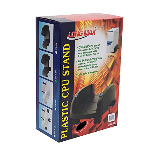 Syba CPU Computer Plastic Stand for ATX Case with Adjustable Width and 4 Caster Wheels(Sy-Acc65064) (SY-ACC65064)