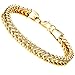 Men's Stainless Steel Bracelet Link Wrist Polished Biker Fashion Classic Gold