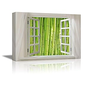 Glimpse into Bamboo Forest - Canvas Art Wall Art - 24"x36"