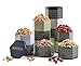 Gourmet Peanut Assortment in 5 Tier Tin Tower with Bacon Ranch, Black Pepper, Sugar Roasted, Sriracha & Salted Peanuts