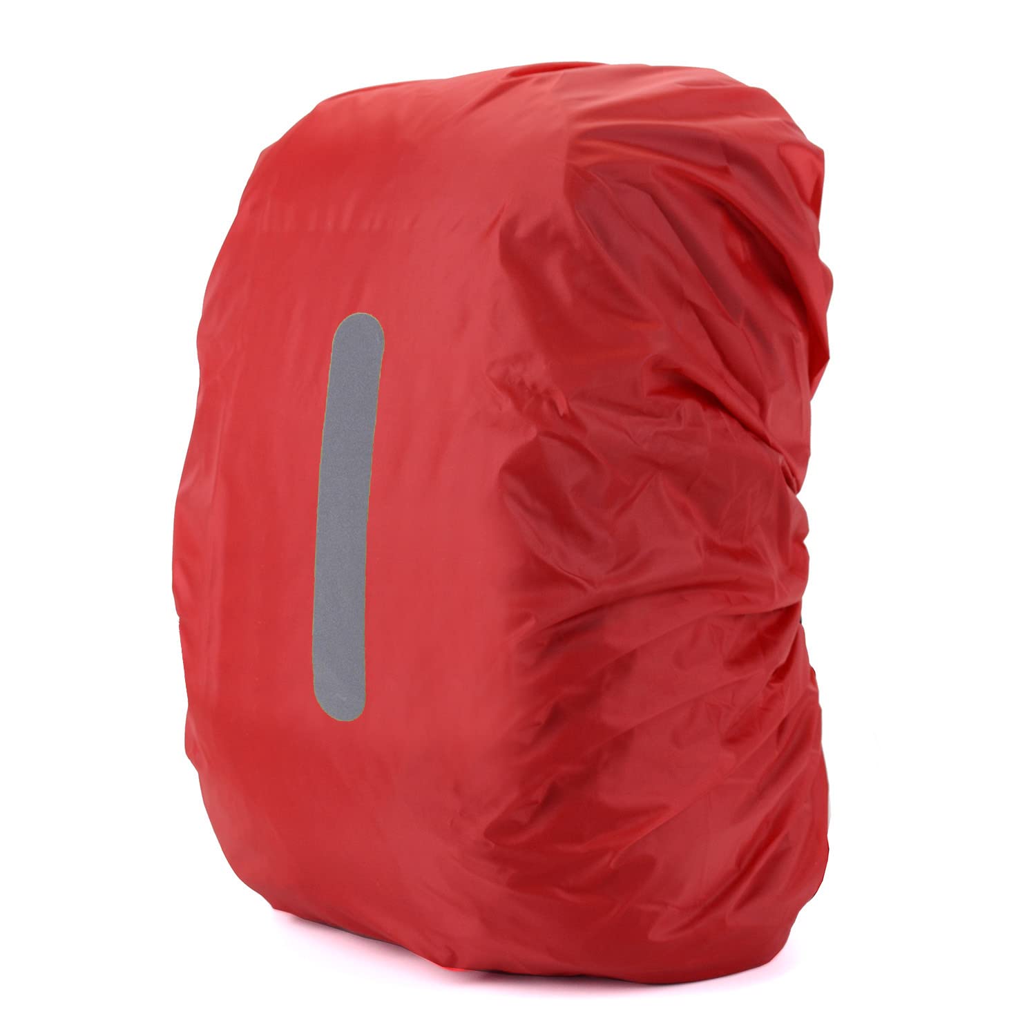 HYCOPROT Waterproof Backpack Rain Cover with Reflective, High Visibility Foldable Ultralight Dust and Rain Cover Rucksack for Hiking Camping Touring Cycling Cover (Red, M)