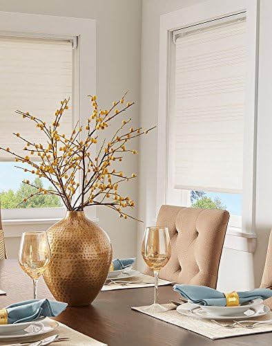 Curtainworks City Metallic Window Shade, 31" W x 64" L, White