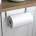 Paper Towel Hanger Holder, SYIDINZN Stainless Steel Kitchen Roll Paper Towel Holder Tissue Hanger Organizer Rack for Kitchen Under Cabinet Over Door (Paper towel holder-A)