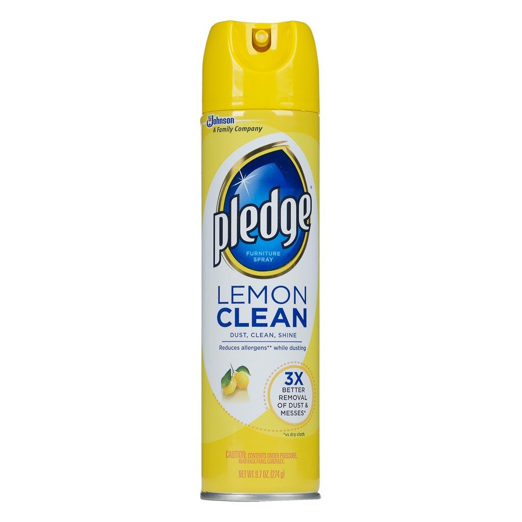 Lemon Clean Furniture Spray Dusts, shines and protects for a noticeable clean on wood and more.