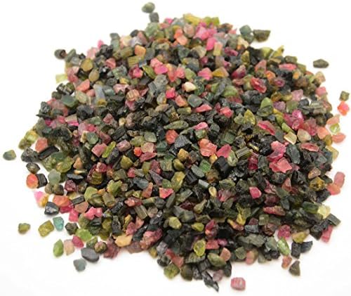 EmovendoTourmaline Chips - Multi-Color - 1/2 lb - 3 to 5 mm Pieces - 8oz Bulk Lot