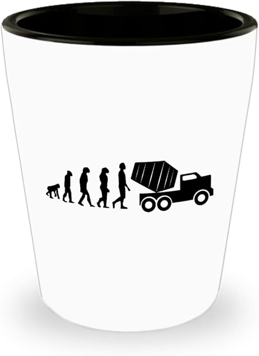 Amazon Com Concrete Mixer Shot Glass Funny Mixer Driver Gift