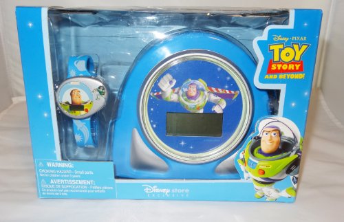 Disney Toy Story and Beyond Buzz Lightyear Cosmic Alarm Clock and Watch Toy Set