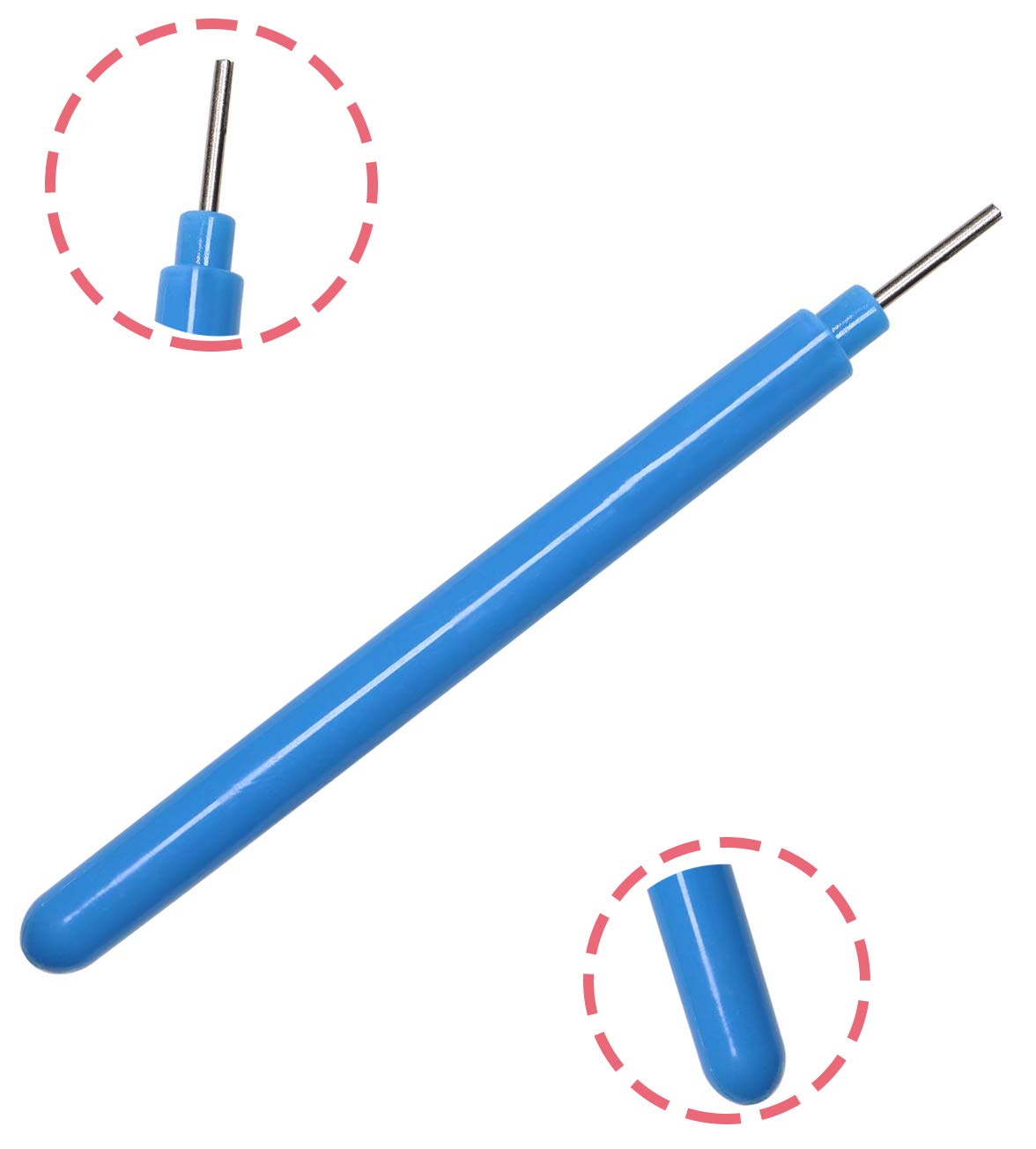 Floranea 4 Pcs Paper Quilling Tools Slotted Kit Rolling Curling Quilling Needle Pen Rose Blue for Art Craft DIY Paper Cardmaking Project (4 pcs)