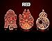 3 Pack Star Wars 3D Night Light Touch Table Desk Lamp, KMAcreations 7 Colors 3D Optical Illusion Lights with 3 Acrylic Flat & ABS Base & USB Cabler, Includes R2D2, BB-8, Milennium Falcon