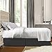Nestl Dark Gray Full Bed Skirt - Full Size Bed Skirt 14 Inch Drop - Brushed Microfiber Bed Skirts - Hotel Quality Pleated Bed Skirt - Shrinkage & Fade Resistant