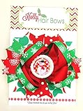 Holly Boutique Christmas Hair Bow /Christmas Hair Clip set for babies and girls