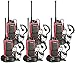 Arcshell Rechargeable Long Range Two-Way Radios with Earpiece 6 Pack Walkie Talkies UHF 400-470Mhz Li-ion Battery and Charger Included primary