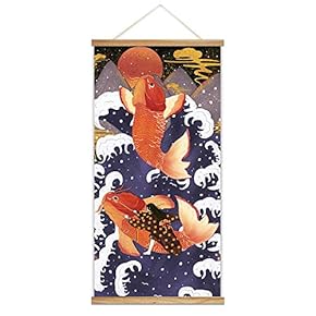 Hanging Poster NO Magnetic Wooden Framed Japanese Style...