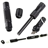 JZN Emergency Flint Stone Lighter Survival Kit Torch Magnesium Fire Starter