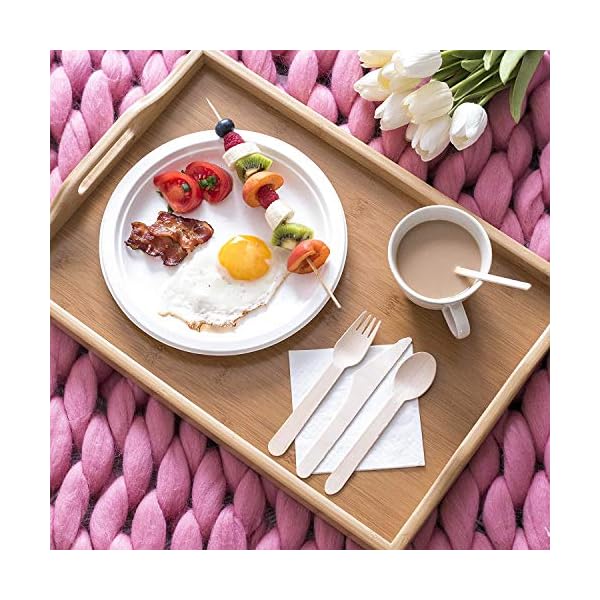 320-Pcs-Disposable-Tableware-Set-Bundle-Biodegradeable-50-Plate-50-Fork-50-Knife-50-Spoon-50-Napkin-50-Skewer-20-Coffee-Stick-Wooden-Microwaveable-Strong-Home-Party-Picnic-Commercial-Use 50 Guests Disposable Tableware Set Bundle Biodegradeable 50 Plate 50 Fork 50 Knife 50 Spoon 50 Napkin 50 Skewer 20…