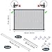 Accmor Magic Gate, Portable Folding Pet Safety Gate Mesh Magic Gate for Dogs with Removable Hook, Pet Safety Enclosure Install Anywhere