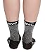 Bcurb Ankle Sleeve (2 Pair) Plantar Fasciitis for Men Women Foot Heel Arch Support Ankle Compression Socks Reduce Swelling Joint Pain Injury Recovery Achilles Tendon (Black & White, Large/X-Large)