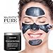 Majestic Pure Activated Charcoal Mask,Clear Complexion Facial Mask for Blackhead, Shrinking Pores, Fighting Acne, Toning Skin, Removing Impurities -