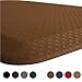 KANGAROO Thick Ergonomic Anti Fatigue Cushioned Kitchen Floor Mats, Standing Office Desk Mat, Waterproof Scratch Resistant Topside, Supportive All Day Comfort Padded Foam Rugs, 20x32, Mocha