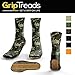 No-Slip Cool Camo Athletic Treaded Gripper Boot Socks for Hunting/Outdoors