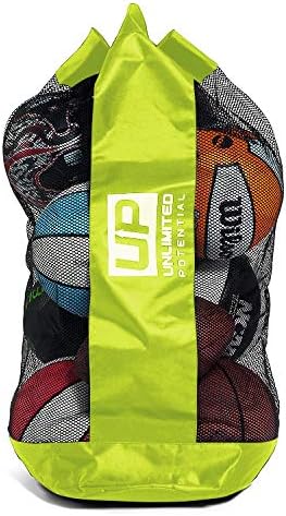 Unlimited Potential Mesh Equipment Bag - Adjustable, Sliding Drawstring Cord Closure. Perfect mesh Bag for Parent or Coach, Making it Easy to Transport and Keeping Your Sporting Gear Organized