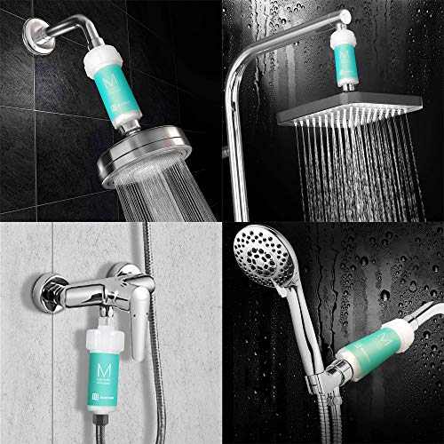 ZBHANTANG Herb Scent Chlorine Shower Filter - Filtered Shower Head Reduces Dry Itchy Skin, Dandruff, Eczema, and Dramatically Improves The Condition of Your Skin and Hair (Jasmine scent) - Thumbnail 3