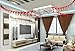 Chinese New Year Decorations Fu Chinese Spring Festival Home Décor Good Luck Red Hanging Garland for Living Room Bedroom Restaurant Decoration 6 Pack