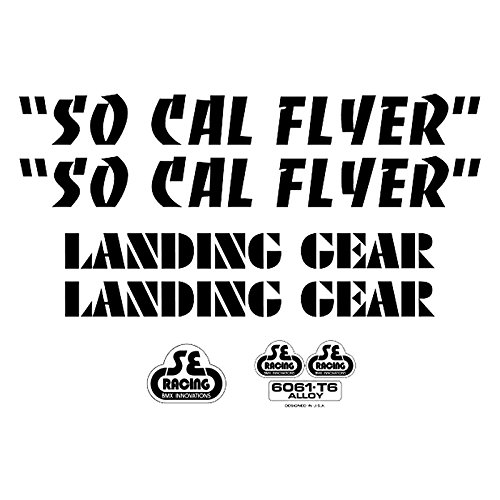 SE Bikes So Cal Flyer Decal Set Null Black
