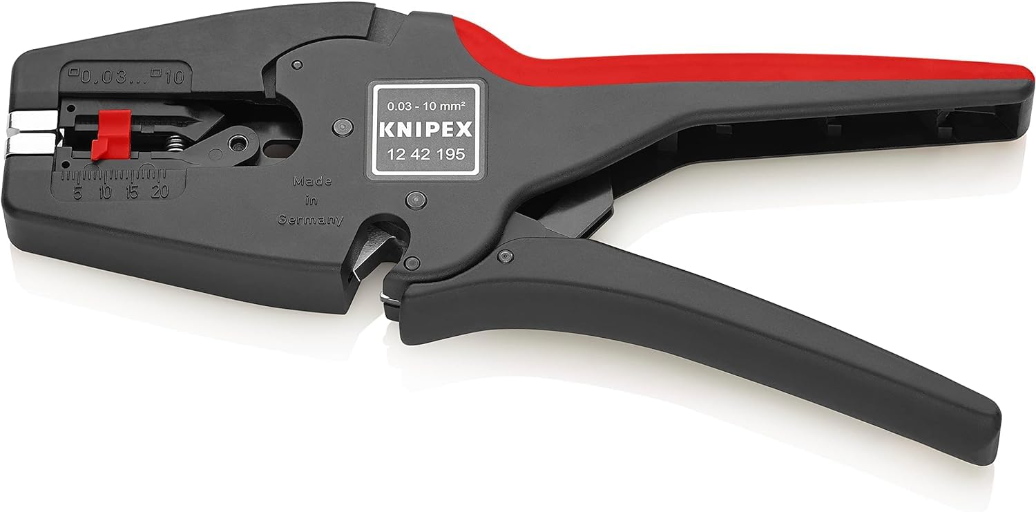 KNIPEX Multistrip 10 Automatic Insulation Stripper in Blister 195 mm, 12 42 195 SB