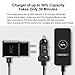 Fast Charger, Gobling Adaptive Fast Charging Kit for Samsung Galaxy S9/S8/S8 Plus/Note 8, Fast Car Charger Type-C 2.0 Cables Kit 5 Feet Quick Charge Wall Charger