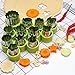 12 PCS Cookie Cutters Stainless Steel Vegetable Fruit Biscuit Cutters Shapes Sets Mold Pattern, for Kid Baking Cooking Food Decoration