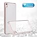 Sony Xperia X Case, RaxnWell [Shockproof] Crystal Clear [Transparent] Acrylic Plastic Back Panel and TPU Frame Stylish Phone Case for Sony X (Pink Crystal)