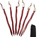 7001 Aluminum Tent Stakes,Cyclone Shape Tent Pegs with Reflective Pull Cords & Pouch-6 Pack
