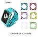 BLLQ Compatible with Apple Watch 2 Case,38mm [ 6 Color Pack ],[Ultra-Thin] Soft Colorful TPU Case with 6 Pieces Screen Protector for iwatch Series 1 (2015) and Series 2 (2016) 38mm (6 Pack)