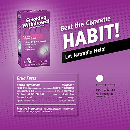 Natrabio Smoking Withdrawal Tablets, 60 Count