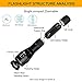Ustopfiire Tactical LED Flashlight A100 Kit -TC1200 High Lumens Small Waterproof Flashlights - Zoomable Adjustable Focus 5 Modes Portable Flash Lighting Torch with Rechargeable 18650 Battery & Charger