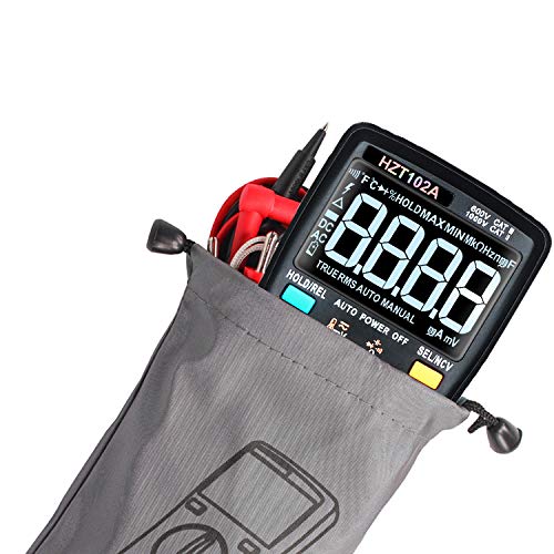Digital Multimeter, TRMS 6000 Counts Digital Voltmeter Battery Voltage Tester, AutoRanging