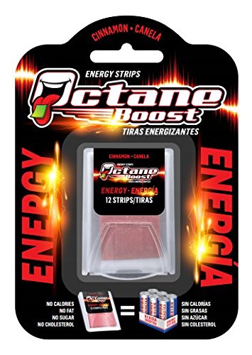 Octane Boost Energy Strips - Quick Dissolving for Immediate Results (Cinnamon) 2 PKG/24 Strips
