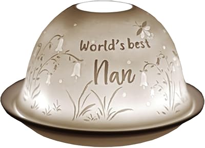 Cello Porcelain Tealight Dome Nan Gift 3D Projection LED Candle Warmer