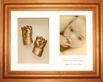 Kit De Moulage Pour Bebe Cadre En Pin Miel Creme 3 Trou De Montage Peinture Metallique Dore Anika Baby Amazon Fr Bebes Puericulture