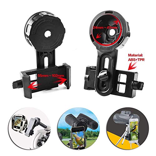Universal Cell Phone Adapter Mount Photography Adapter Mount for Telescope, Microscope, Binocular, Monocular, Spotting Scope - Thumbnail 4