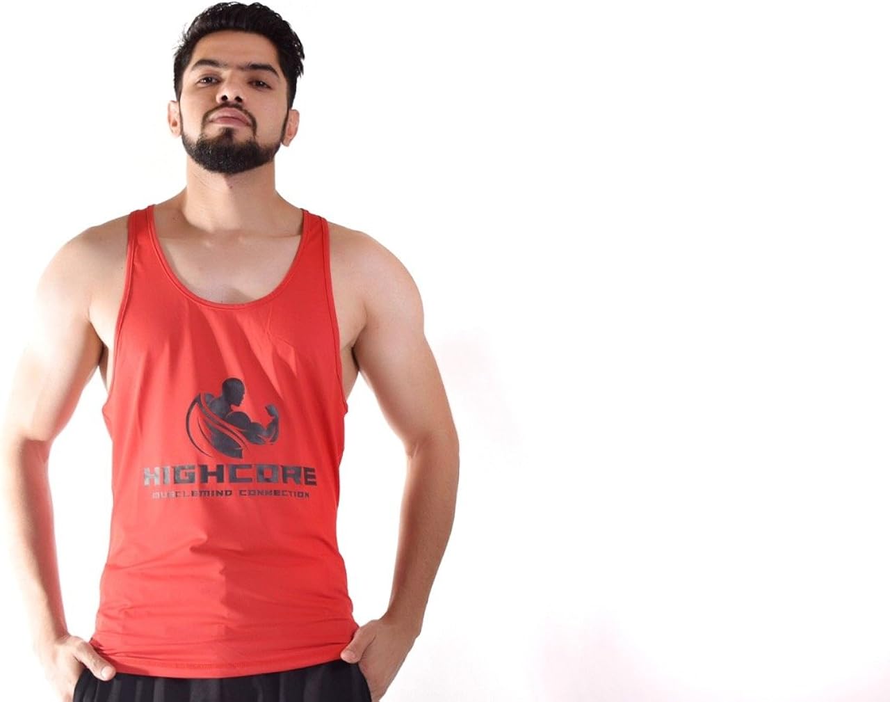 Amazon Com Highcore Bodybuilding Stringer Tank Top For Men Dri Fit Y Back Men Workout Tops Clothing