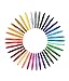 32 Color Hair Chalk Pen Set Boldest and Brightest Metallic and Rainbow