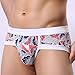 NEARTIME Men's Underwear, Men Elastic Soft Boxer Briefs Shorts Bulge Pouch (M, White) ...