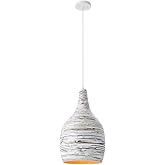 Savoy House 7-3098-1-204 Balsam Bohemian Transitional Organic Spun Bamboo Pendant, 1-Light 60 Watt, 21" H x 13" W, Brindled B